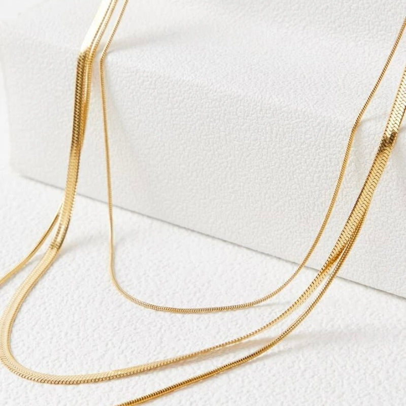 Minimalist Layered Golden Necklace