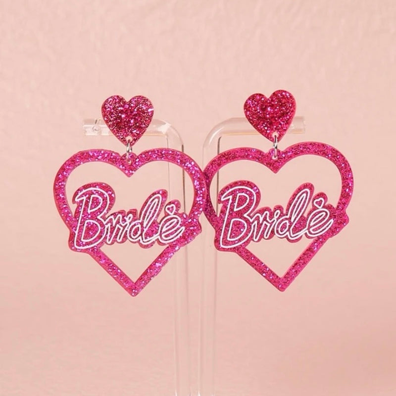 Bride Pink Earrings