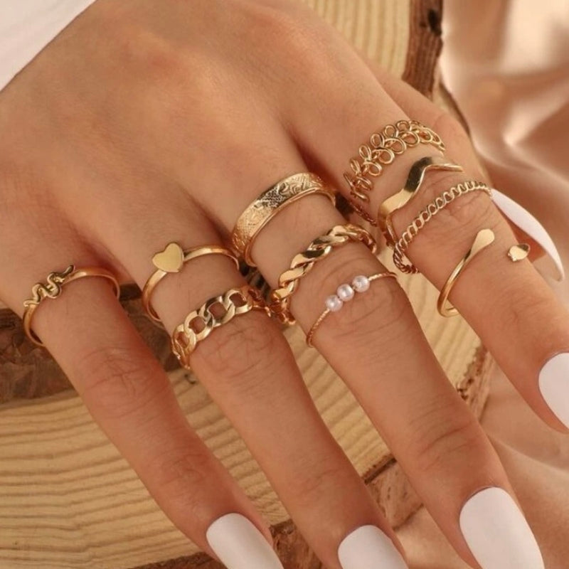 Stackable Golden Rings