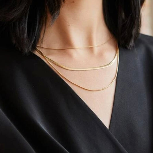 Minimalist Layered Golden Necklace