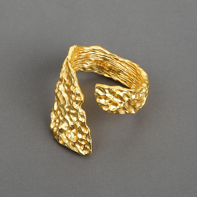 Crimped Golden Ring